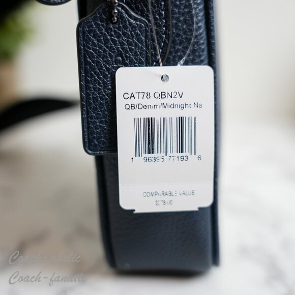 NWT Coach CAT78 Sullivan Crossbody Bag In Signature Canvas Denim/Midnight Navy - Picture 6 of 11